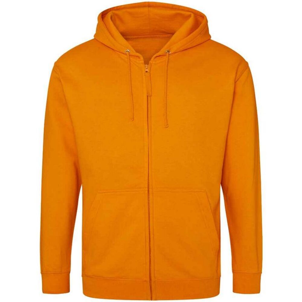 Awdis Mens Full Zip Hoodie / Orange Crush